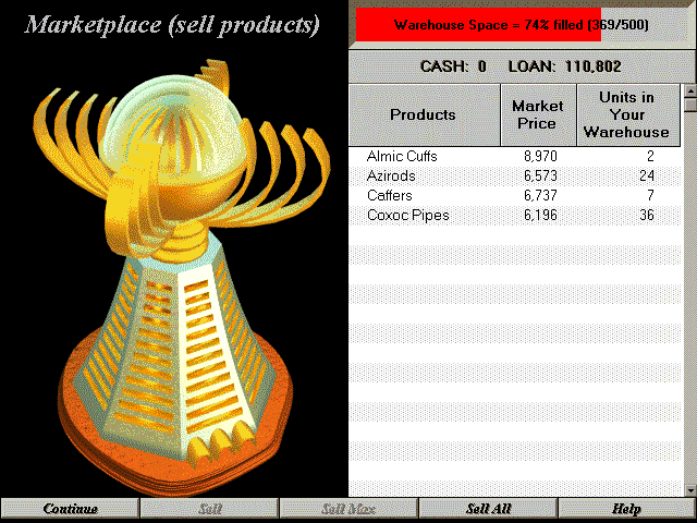 Picture of selling goods at market